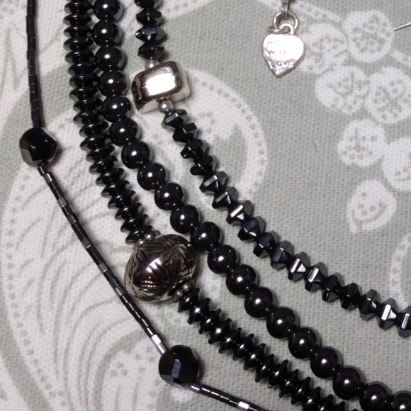 Hematite Necklace & Earrings Set - Picture 10 of 11